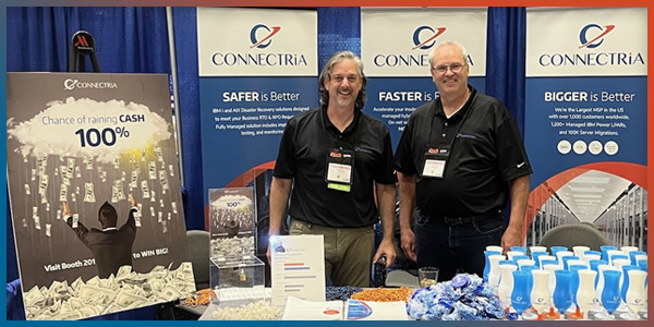 Andy Brown and Dave Wiseman of Connectria at POWERUp 2022.