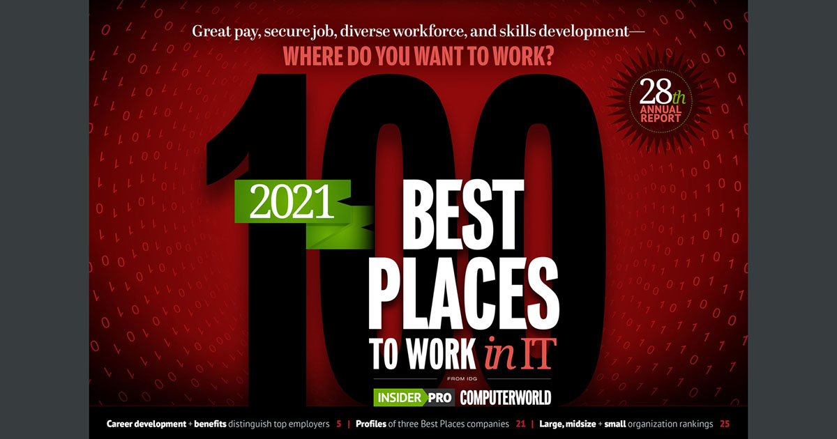 Insider Pro and Computerworld Name Connectria to 2021 List of Best Places to Work in IT