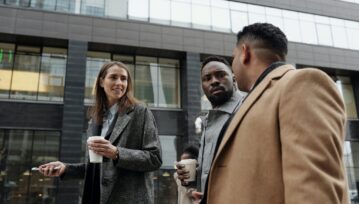 Coworkers Taking a Coffee Break