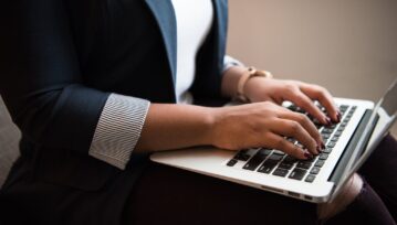 Person Using Macbook Air